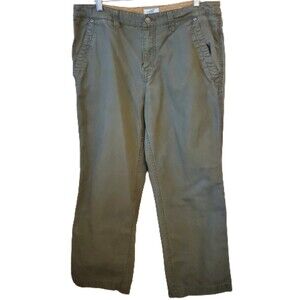 Horny Toad Unisex Olive Green Cargo Denim Pants Toad & Co. Army Outdoor Size 34
